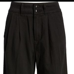 Paige-Clarice Pleated Culotte Pants